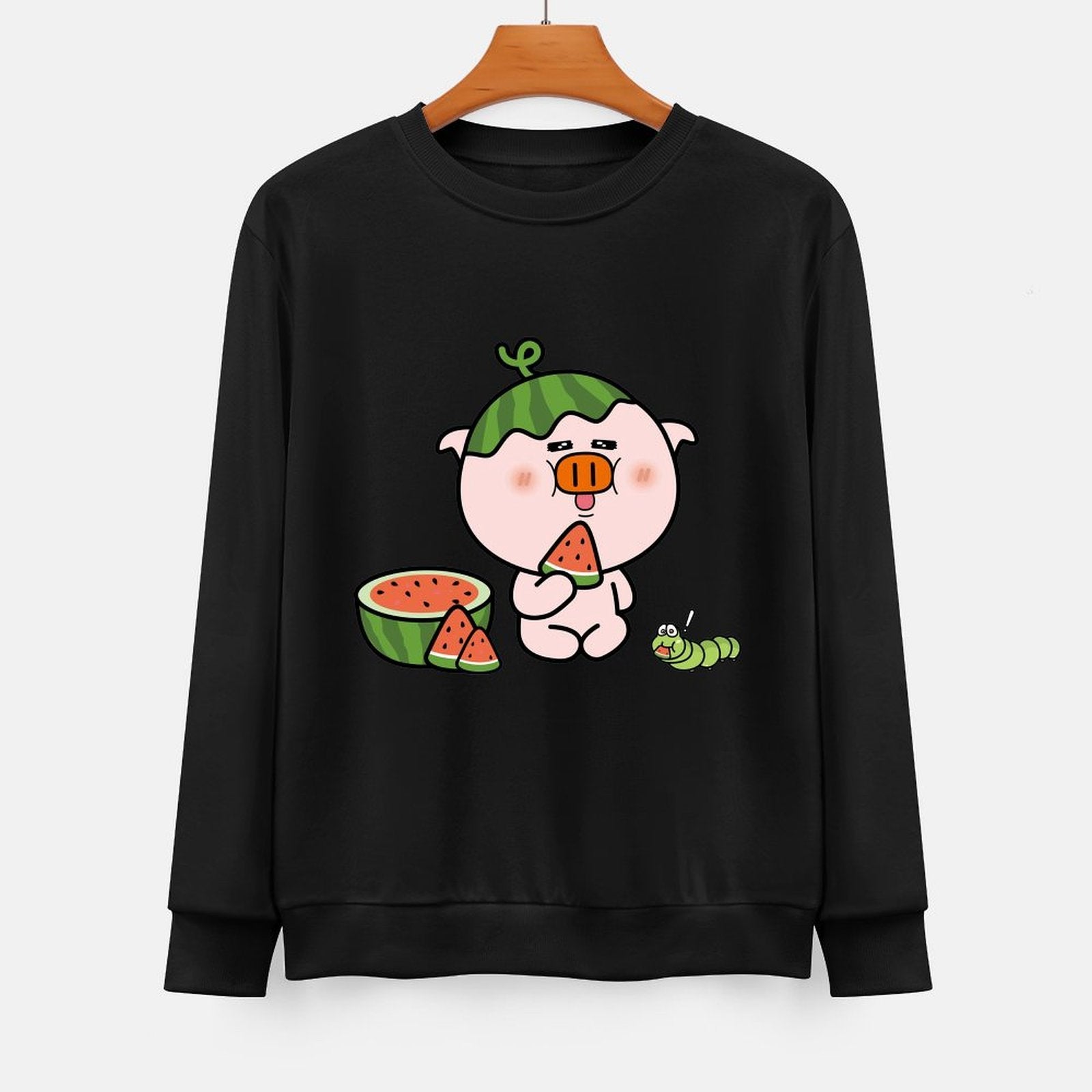 Front Patterned Long Sleeve TopRelaxFit Soft-Touch